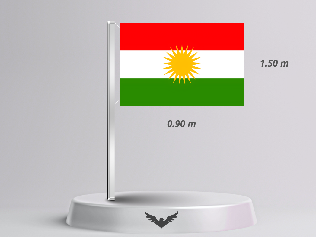 Drapeau Kurdistan 150x90